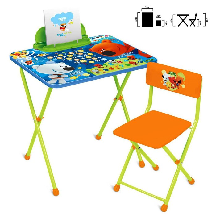 Комплект детской мебели «Ми-ми-мишки», стол, стул, цвет стула МИКС