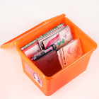 Контейнер для хранения с крышкой Funcolor, 5 л, 24,5×9,5×15 см, цвет оранжевый - Фото 4