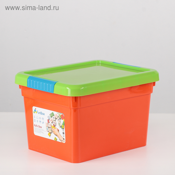 Контейнер для хранения с крышкой Kid's Box, 5 л, 25×20×16 см, цвет МИКС - Фото 1