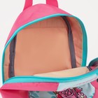 Рюкзак детский на молнии, светоотражающая полоса, цвет розовый - Фото 8