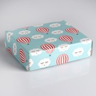 Коробка сборная крышка-дно без окна, "Шарики в облаках", 18 х 15 х 5 см - Фото 1