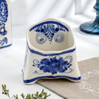 Подставка для губки кухонной, 6×9 см, гжель, фарфор - Фото 1