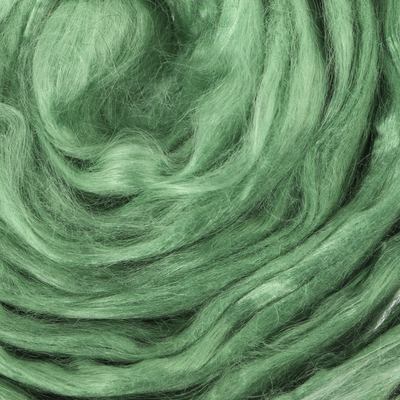 Шерсть для валяния 100% вискоза 50гр (0580 зел. Яблоко)