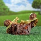 Садовая фигура - кормушка из полистоуна «Улитки», 24×15×14 см - Фото 4