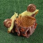 Садовая фигура - кормушка из полистоуна «Улитки», 24×15×14 см - Фото 9