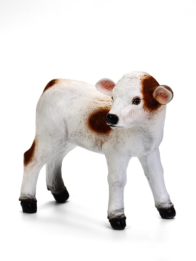 Садовая фигура из полистоуна «Телёнок», 27 см