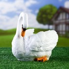 Фигурное кашпо "Лебедь" большое, 25х15см - Фото 1