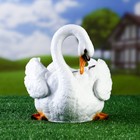 Декоративное кашпо для цветов «Лебедь», 25×15 см, полистоун - Фото 2