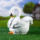 Декоративное кашпо для цветов «Лебедь», 25×15 см, полистоун - Фото 3
