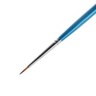 Кисть для рисования, синтетика, № 1, «Гамма», круглая, синяя ручка - фото 65485967
