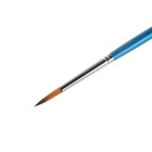 Кисть для рисования, синтетика, № 3, «Гамма», круглая, синяя ручка - Фото 5