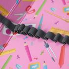 Пенал 2 отделения на молнии "Пайетки двухцветные", красно-черные - Фото 4