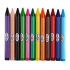 Мелки восковые 12 цветов, «Классические», треугольные, европодвес - Фото 2