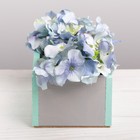 Кашпо флористическое, серо‒голубой, 15 х 12х 8,5 см - Фото 5