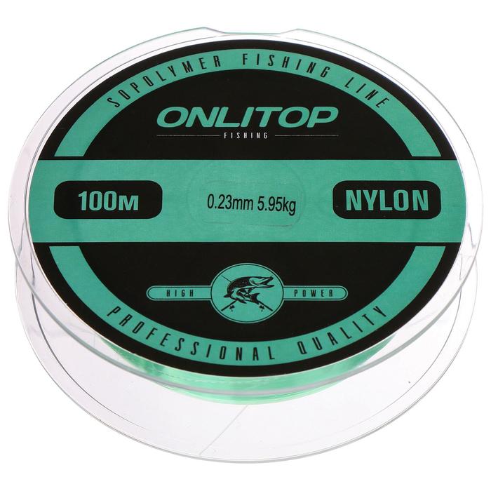 Леска капрон Lizard, диаметр 0.23 мм, 5.95 кг, 100 м, зелёная - Фото 1