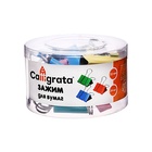 Набор зажимов для бумаг, 32 мм, цветные, 24 штуки, 4 цвета, МИКС - Фото 5