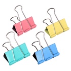 Набор зажимов для бумаг, 51 мм, цветные, 4 цвета - Фото 3