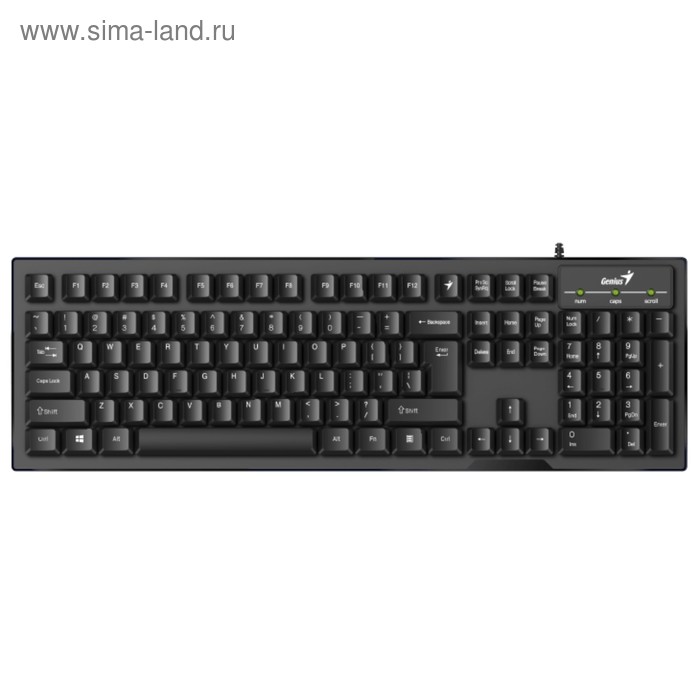 Клавиатура Genius Smart KB-102, проводная, мембранная, 104 клавиши, USB, черная - Фото 1