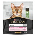 Сухой корм PRO PLAN для кошек с чувствительным пищеварением, ягненок, 400 г - фото 8813009