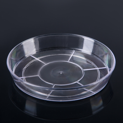 Поддон для цветочных горшков Plast-Avenue, d=12 см, пластиковый, прозрачный