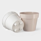 Кашпо для цветов со вставкой Plast-Avenue «Порто», 9 л, пластик, жемчужный - Фото 6