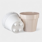 Кашпо для цветов со вставкой «Порто», 1 л, цвет жемчужный - Фото 3