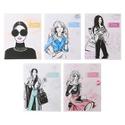 Тетрадь 48 листов в клетку, Calligrata «Фешн», МИКС - Фото 3