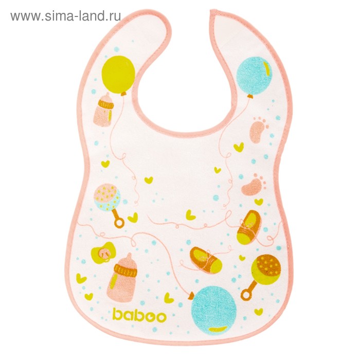 Фартук нагрудный BABOO махровый Baby Shower, от 12 месяцев - Фото 1