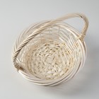 Корзина плетёная для хранения, ива, круглая, отбеленная, набор 3 шт. - Фото 2