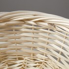 Корзина плетёная для хранения, ива, круглая, отбеленная, набор 3 шт. - Фото 4