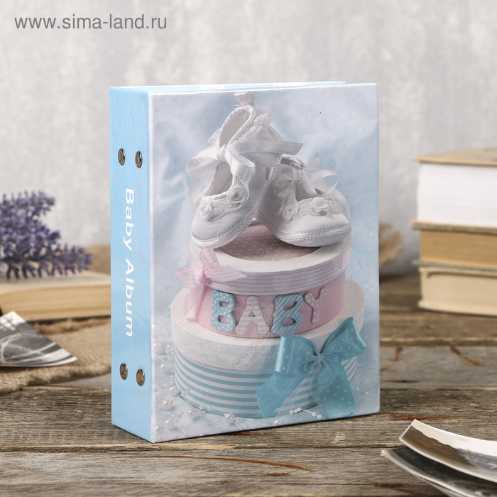 Фотоальбом на 100 фото 10×15 см Baby shoes, для мальчика - Фото 1
