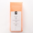 Простыня «Этель» 150×215 см, цвет персиковый, 100% хлопок, мако-сатин, 125 г/м² - Фото 3
