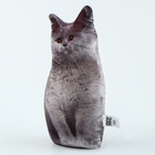 Игрушка-антистресс «Серый кот», 19х28 см - фото 8459866