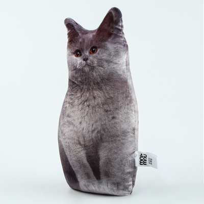 Игрушка-антистресс «Серый кот», 19×28 см