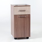 Комод с гладильной доской К1, 410×421×840, Ясень шимо тёмный/Ясень шимо светлый - Фото 2