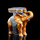 Статуэтка-подставка напольная "Слон", разноцветная, гипс, 35х22х32 см - Фото 1