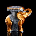Статуэтка-подставка напольная "Слон", разноцветная, гипс, 35х22х32 см - Фото 3