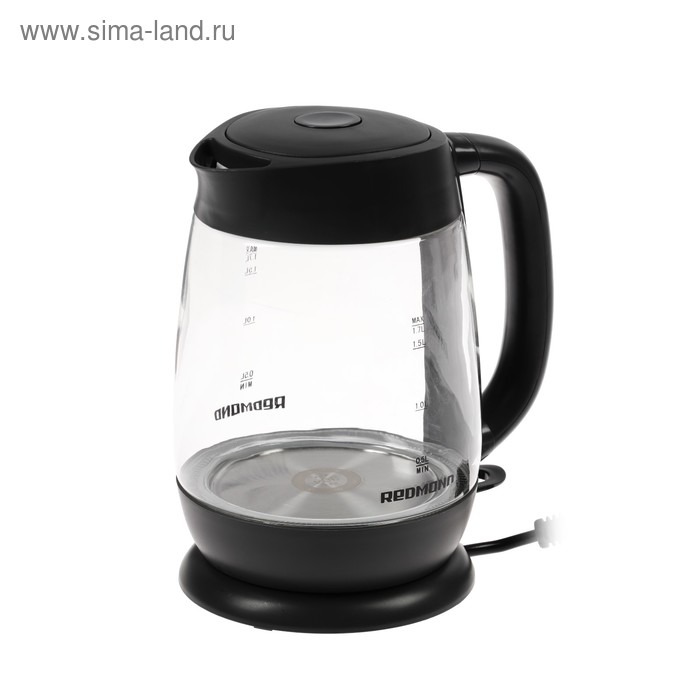 Чайник электрический Redmond RK-G154, 1.7 л, 2200 Вт, черный - Фото 1