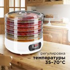 Сушилка для овощей и фруктов Redmond RFD-0158, 250 Вт, 5 ярусов, белая - Фото 5