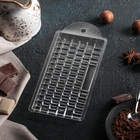 Форма для шоколада и конфет «Клавиатура», 7×15×1 см, цвет прозрачный - Фото 3