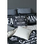 Постельное бельё евро «Этель» Real Man, ранфорс - Фото 12