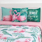 Постельное бельё евро «Этель. Фламинго», ранфорс - Фото 4