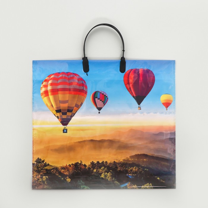 Пакет "Каппадокия", полиэтиленовый с пластиковой ручкой, 38 х 35 см, 110 мкм - Фото 1