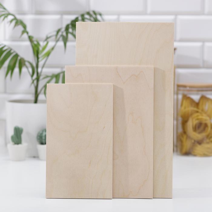 Доски разделочные деревянные, 3 шт: 24×14, 30×18, 37×21 см - Фото 1