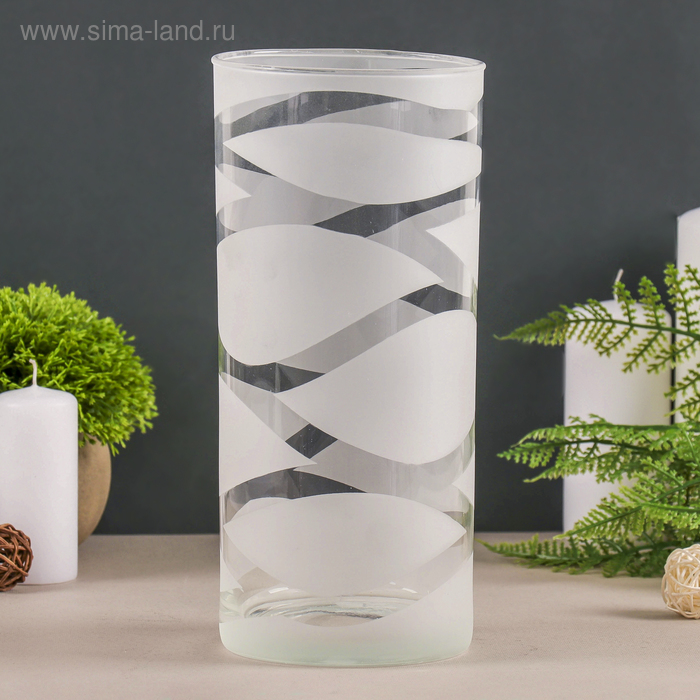 Ваза « Вернисаж», 11×25 см, стекло - Фото 1