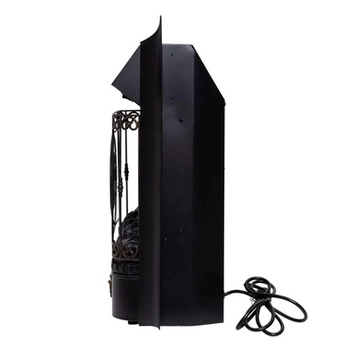 Электроочаг Majestic Lux Black, 20",1550 Вт, 2 режима обогрева, звук потрескивания дров