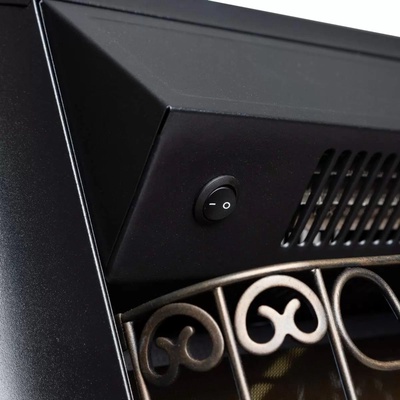 Электроочаг Majestic Lux Black, 20",1550 Вт, 2 режима обогрева, звук потрескивания дров