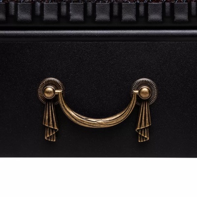 Электроочаг Majestic Lux Black, 20",1550 Вт, 2 режима обогрева, звук потрескивания дров