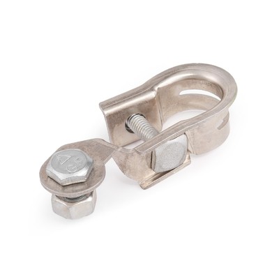 Клемма АКБ Autoprofi универсальная, облегченная, крепление жилы болтом, сталь, 1 шт.