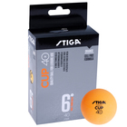 Мяч для настольного тенниса Stiga Cup ABS, пластик, 6 шт., цвет оранжевый - Фото 1